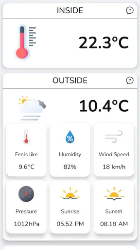 Real thermometer: Temperature screenshot