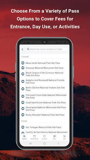 Recreation.gov screenshot