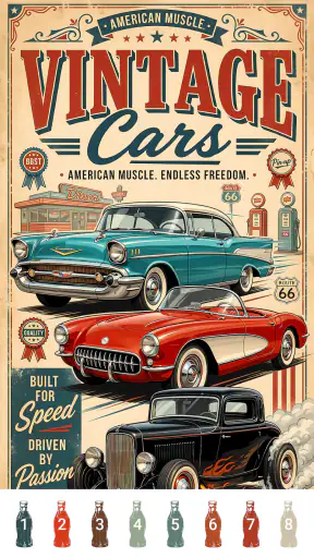 Retro Vibes Paint by Number screenshot