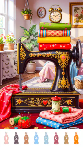 Retro Vibes Paint by Number screenshot