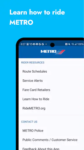 RideMETRO screenshot