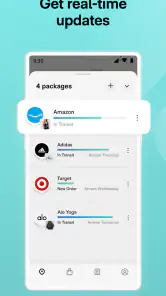 Route: Package Tracker screenshot