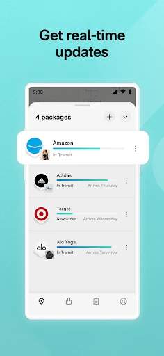 Route: Package Tracker screenshot