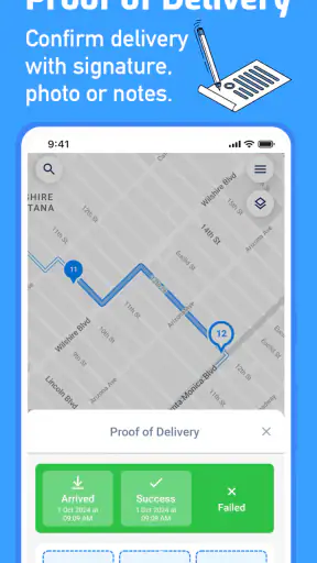 Route Planner, Delivery, MyWay screenshot