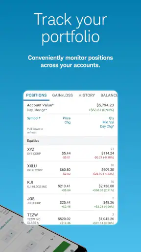 Schwab Mobile screenshot