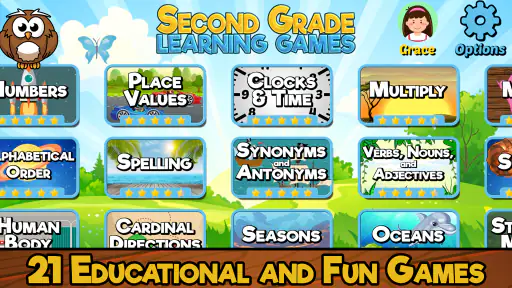 Second Grade Learning Games SE screenshot