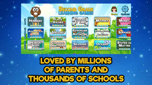 Second Grade Learning Games SE screenshot