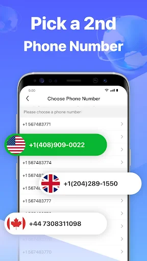 Second Number for Call & Text screenshot