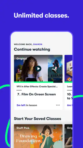 Skillshare: Online Classes App screenshot