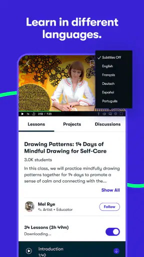 Skillshare: Online Classes App screenshot