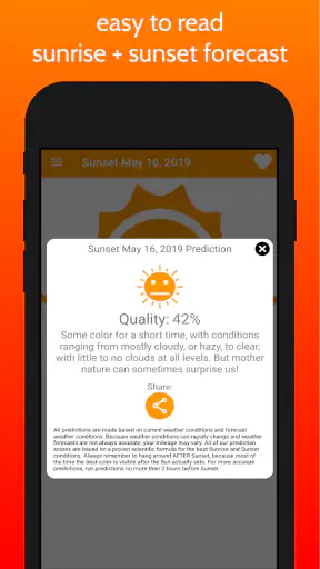 SkyCandy - Sunset Forecast App screenshot