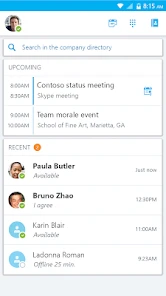 Skype for Business for Android screenshot