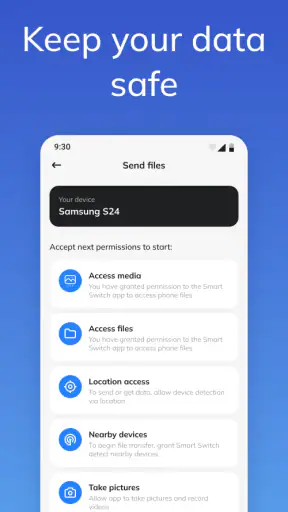Smart switch - copy my data screenshot