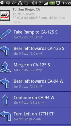 SmartTruckRoute Truck GPS Navi screenshot