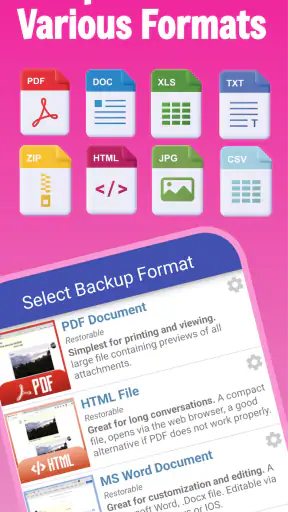 SMS Backup, Print & Restore screenshot