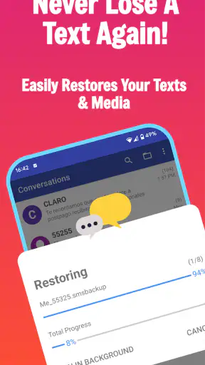 SMS Backup, Print & Restore screenshot