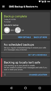 SMS Backup & Restore Pro screenshot