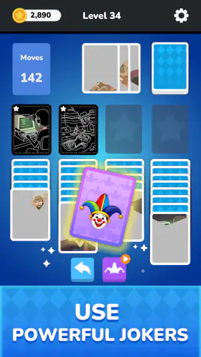 Solitaire - Puzzle Images screenshot