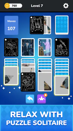 Solitaire - Puzzle Images screenshot