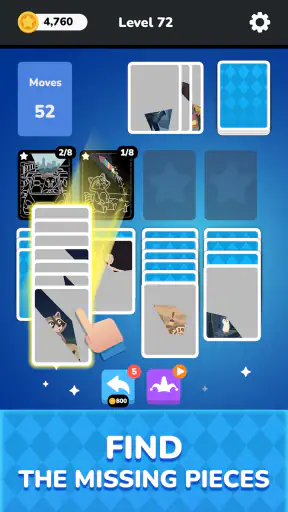 Solitaire - Puzzle Images screenshot