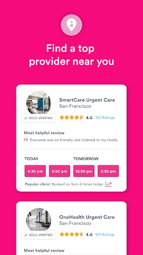 Solv: Find Quality Doctor Care screenshot