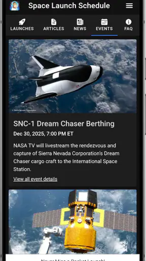 Space Launch Schedule screenshot