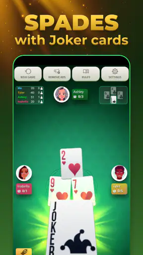 Spades Offline - Card Game screenshot