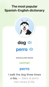 SpanishDictionary.com Learning screenshot
