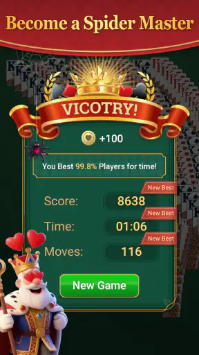 Spider Solitaire - Retro Card screenshot