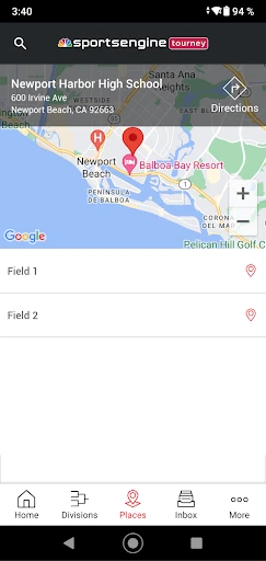 SportsEngine Tourney screenshot
