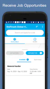 Staffmark WorkNOW screenshot