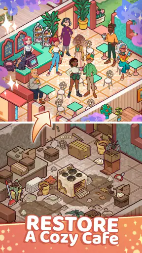 Starbrew Cafe: Mystical Merge screenshot