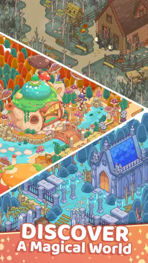 Starbrew Cafe: Mystical Merge screenshot