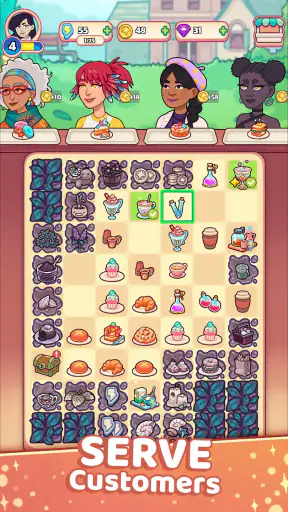 Starbrew Cafe: Mystical Merge screenshot
