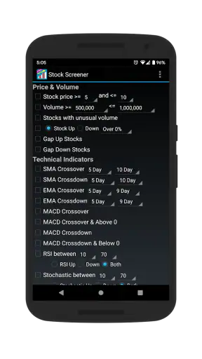 Stock Screener screenshot