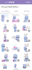 Strange Planet Stickers screenshot