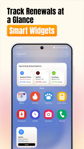 Subscription Manager: Reko screenshot