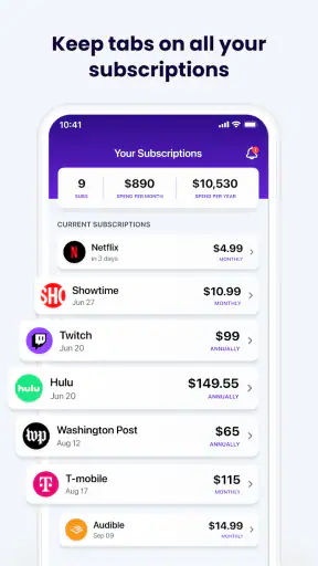 Subscription Stopper & Manager screenshot