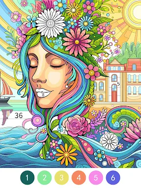 Tangle Color by Number Book screenshot