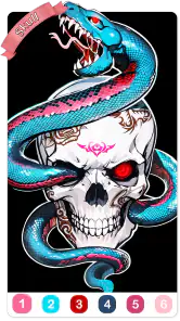 Tattoo Coloring games screenshot