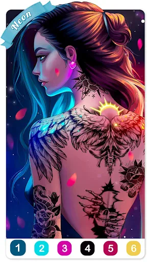 Tattoo Coloring games screenshot