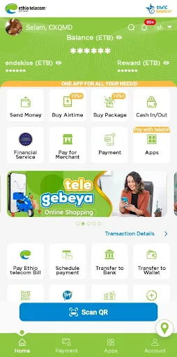 telebirr screenshot