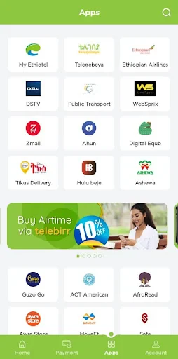 telebirr screenshot