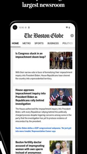 The Boston Globe screenshot