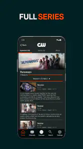The CW screenshot