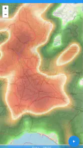 The Frog: Weather app screenshot