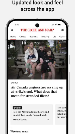 The Globe and Mail screenshot