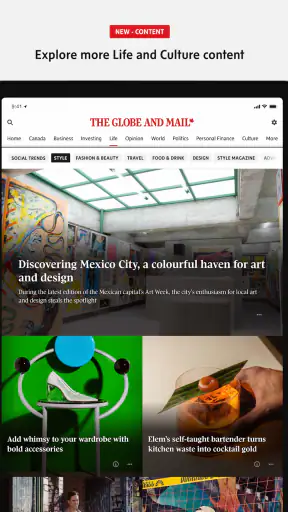 The Globe and Mail screenshot