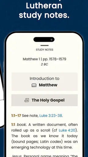The Lutheran Study Bible screenshot