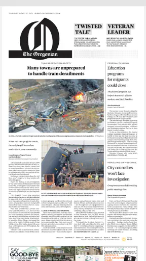 The Oregonian screenshot